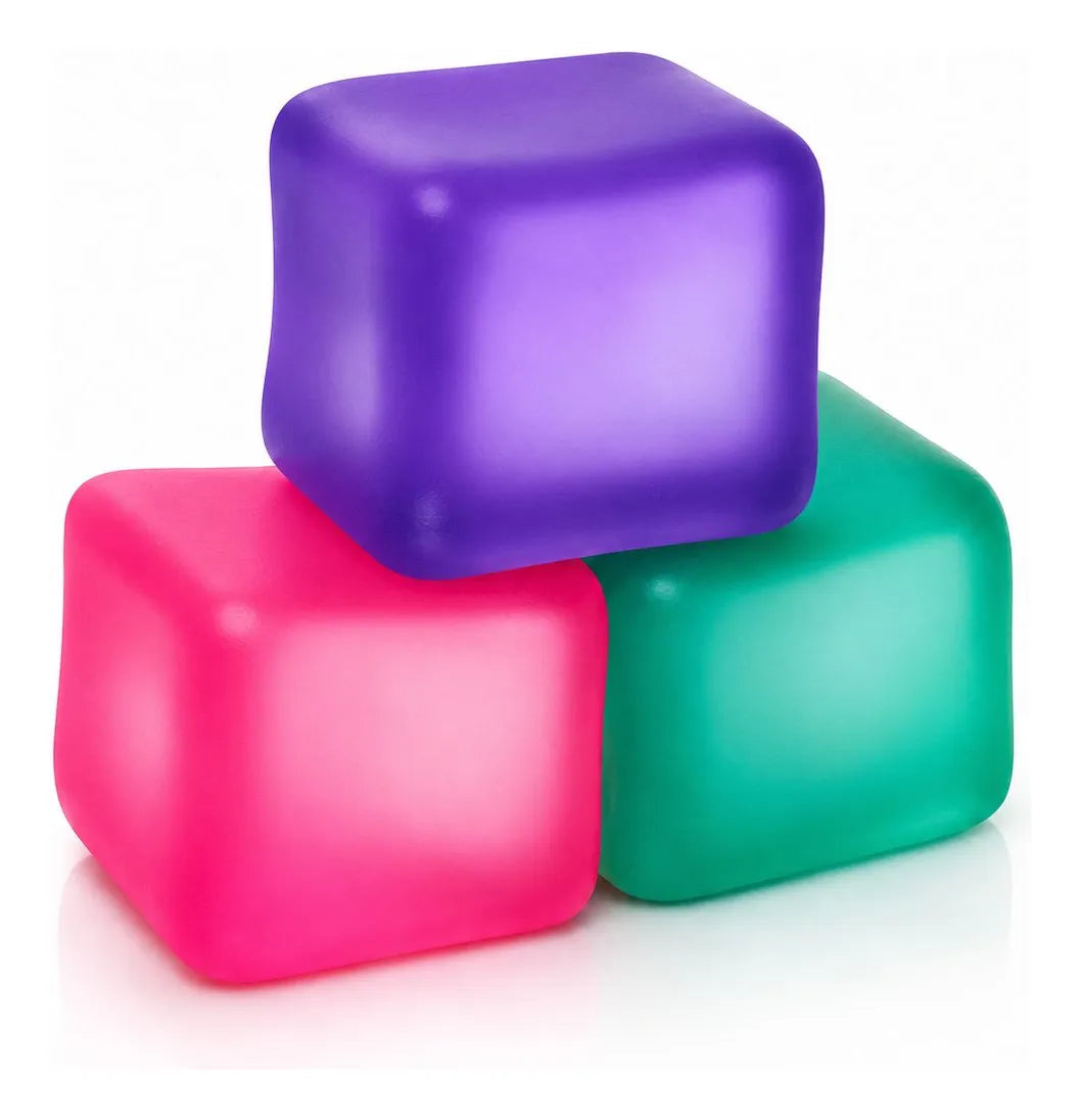 Pack 3 Cubos Sensoriales Antiestrés de Silicona
