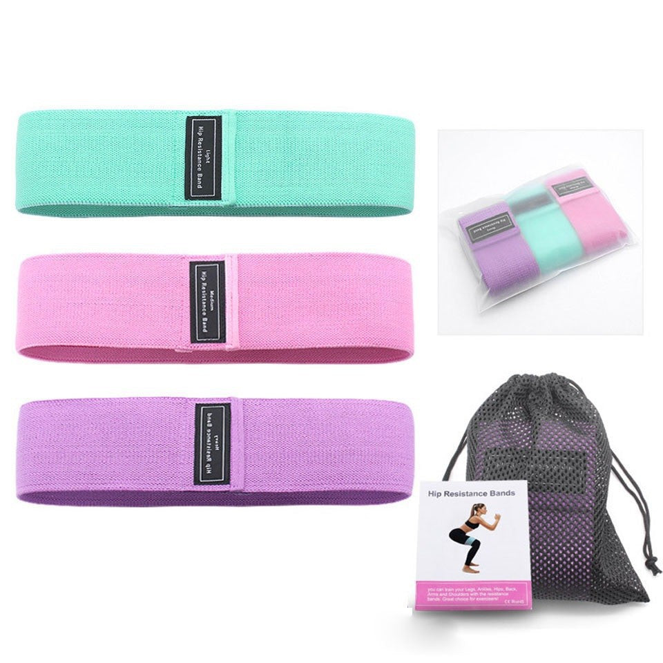 Set 3 Bandas Elásticas Resistencias S, M y L para Ejercicio