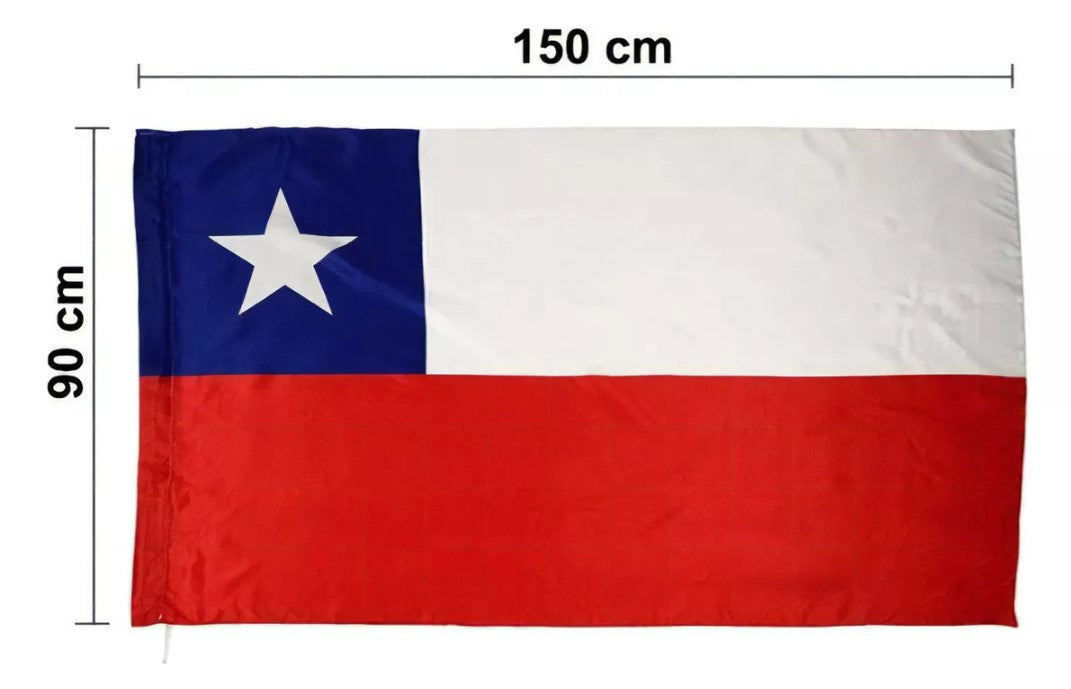 Bandera de Chile Decoración Fiestas Patrias y Celebraciones