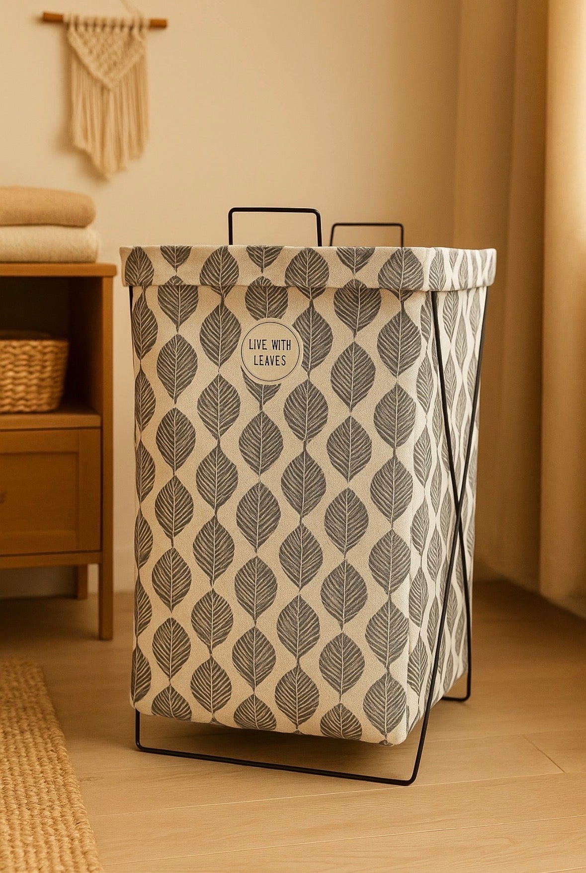 Canasta Organizadora de Lino y Algodón Impermeable